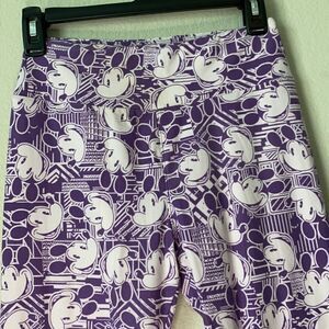 LuLaRoe Retro Mickey Mouse Purple Disney Leggings